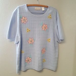 Alfred Dunner 3X Sweater Lavender Women's